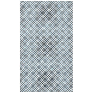 Chequered pattern diagonal grey 02.w Lblue BG Tablecloth