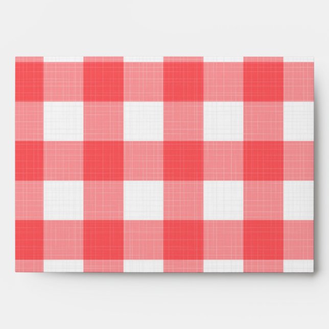 Chequered pattern envelope (Front)