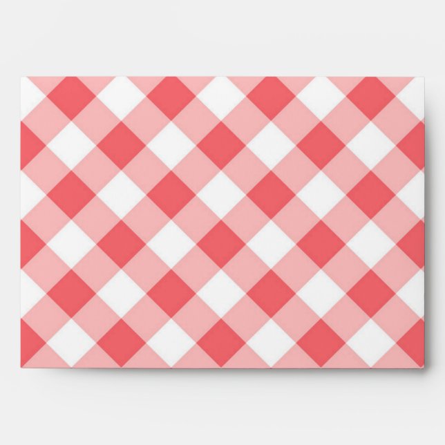 Chequered pattern envelope (Front)