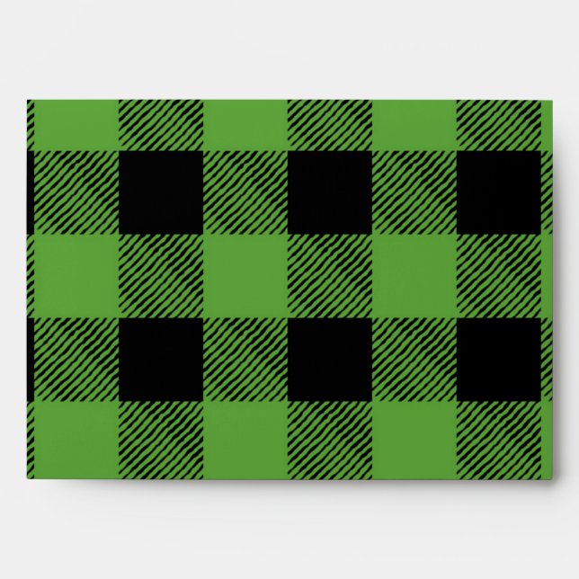 Chequered pattern envelope (Front)