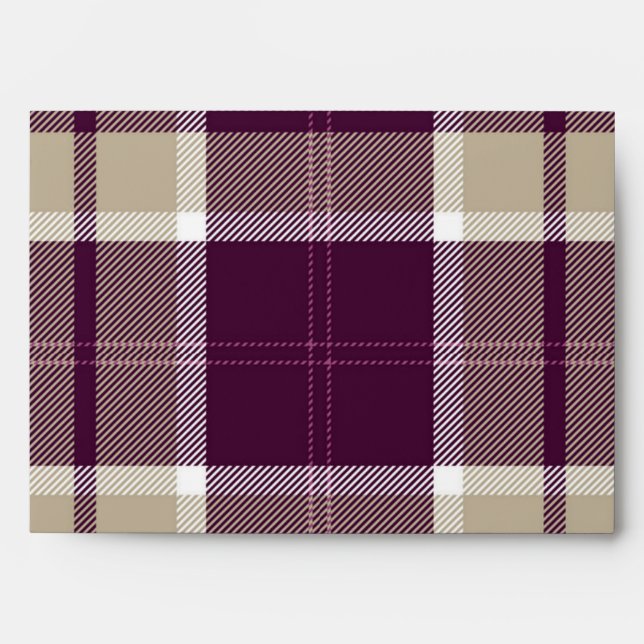 Chequered pattern envelope (Front)