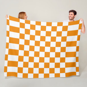 Chequered Pattern Fleece Blanket