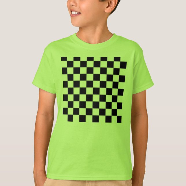Chequered Pattern Kid's Shirt (Front)