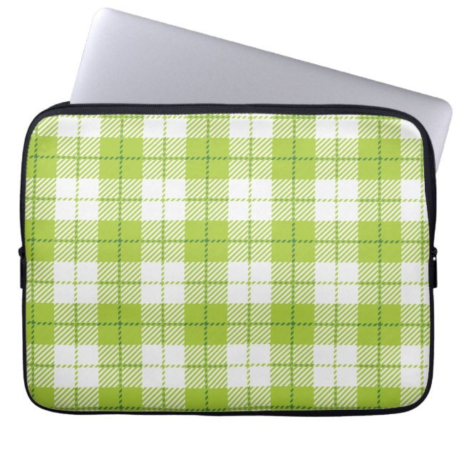 Chequered pattern laptop sleeve (Front)