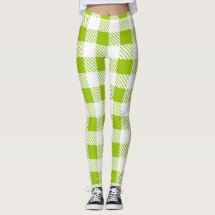 Chequered pattern leggings