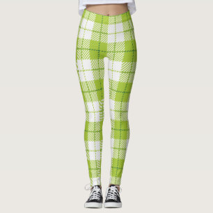 Chequered pattern leggings