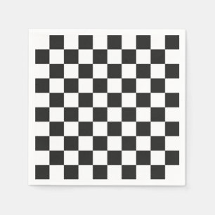 Chequered pattern napkin