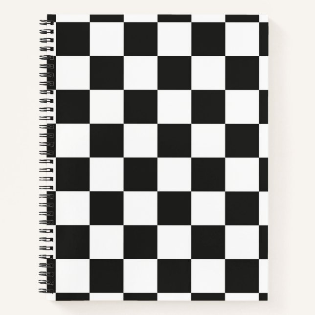Chequered pattern notebook (Front)