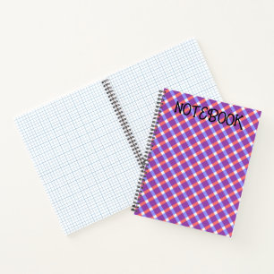 Chequered Pattern Notebook Stylish