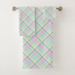 Chequered pattern of caramel colours. bath towel s