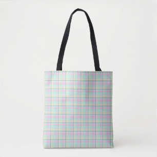 Chequered pattern of caramel colours. tote bag