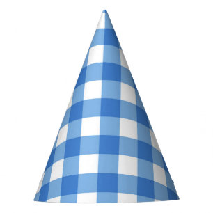 Chequered pattern party hat
