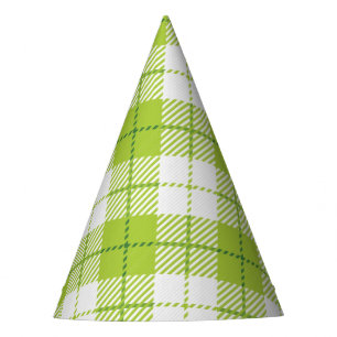 Chequered pattern party hat