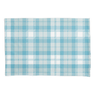 Chequered pattern pillowcase