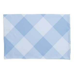 Chequered pattern pillowcase