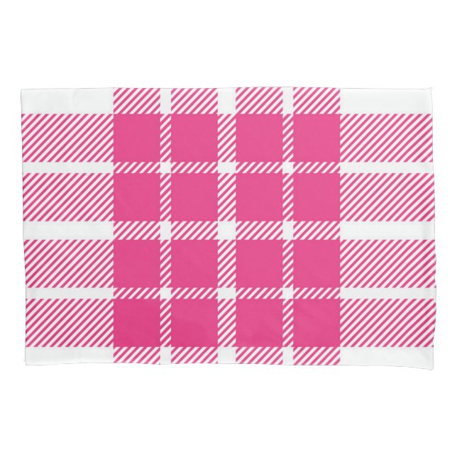 Chequered pattern pillowcase (Front)