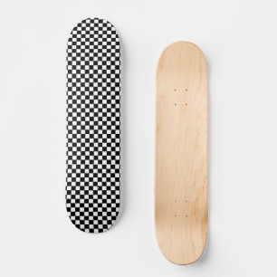 Chequered pattern shape skateboard