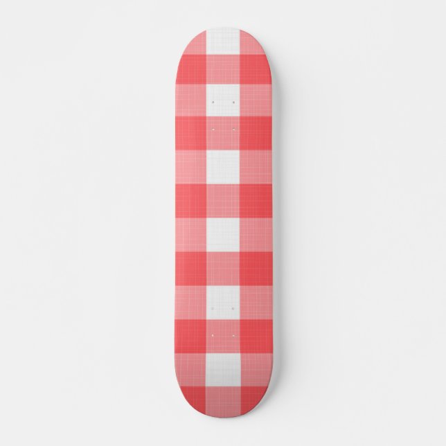 Chequered pattern skateboard (Front)