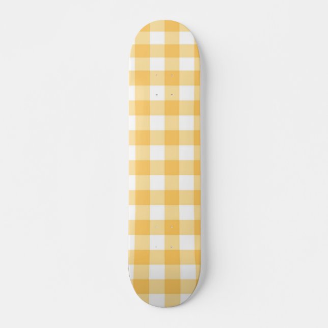 Chequered pattern skateboard (Front)