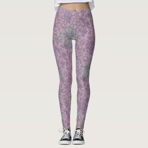 Chequered pattern small green w lpink BG Leggings