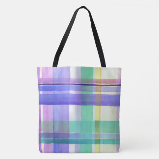 Chequered Pattern Tote Bag