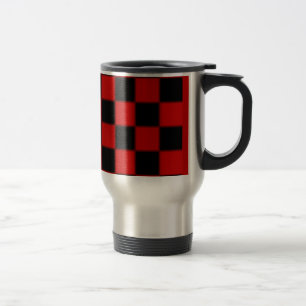 Chequered Pattern Travel Mug