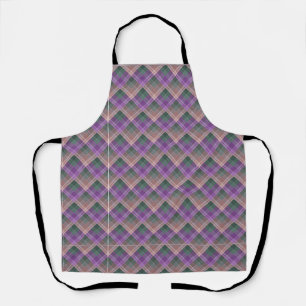 Chequered pattern with zig zag colouring apron