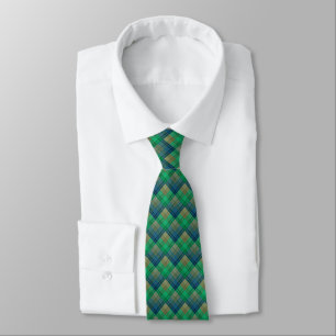 Chequered pattern with zig zag colouring tie