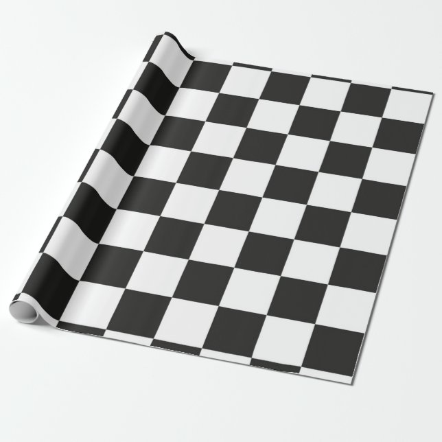 Chequered pattern wrapping paper (Unrolled)