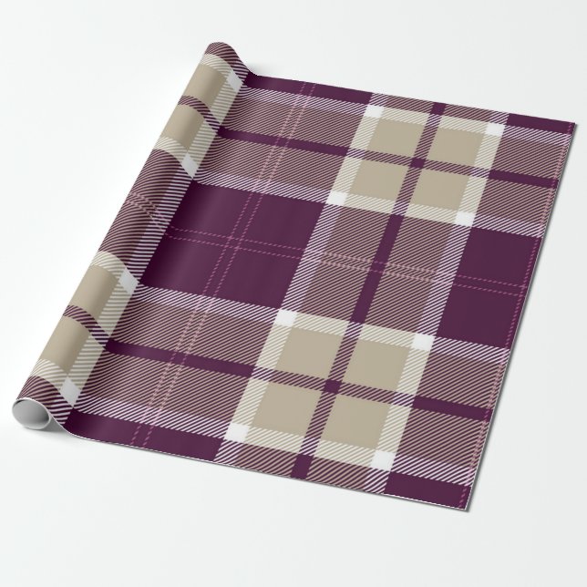 Chequered pattern wrapping paper (Unrolled)