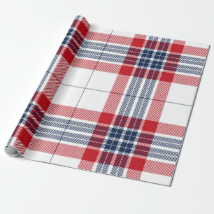 Chequered pattern wrapping paper