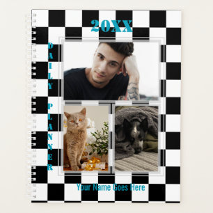 Chequered Photo Daily Planner - HAMbWG 