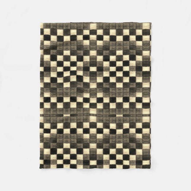 Chequered Pixel Pattern Blanket (Front)