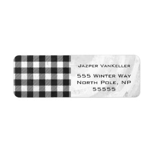 Chequered Plaid Black And White