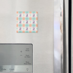 Chequered Plaid Easter   Magnet