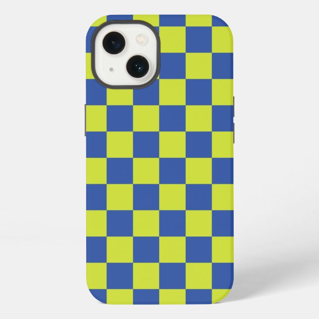 chequered police pattern iPhone case (Back)