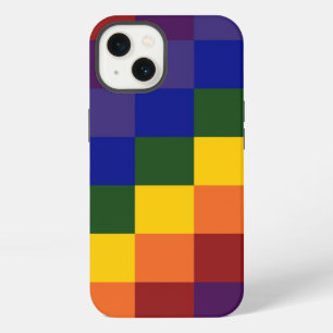 Chequered Rainbow iPhone 13 Case