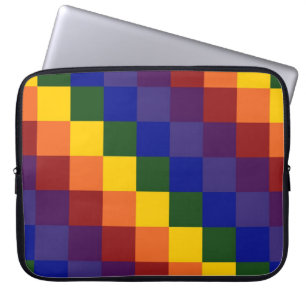 Chequered Rainbow Laptop Sleeve