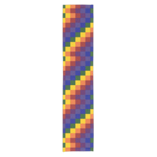 Chequered Rainbow Table Runner
