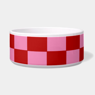 Chequered Red and Hot Pink
