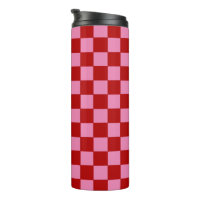 Chequered Red and Hot Pink 