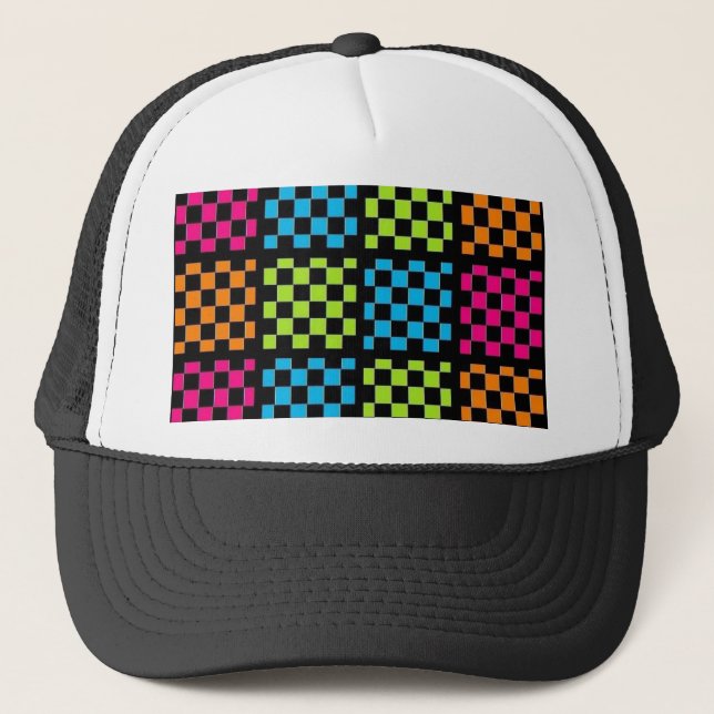 Chequered Sequence Hat (Front)