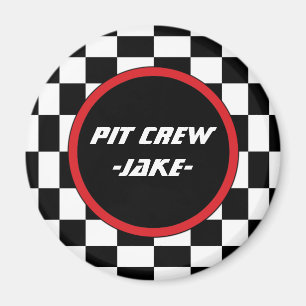 Chequered Square Magnet