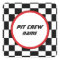 Chequered Square Party Guest Name Stickers