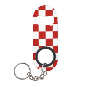 Chequered squares red white geometric retro