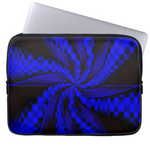 Chequered Swirls... Laptop Sleeve