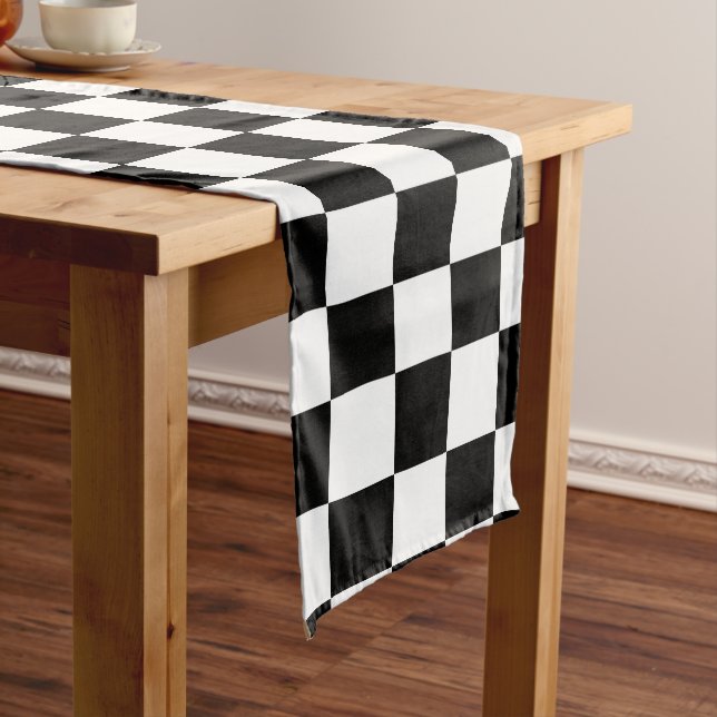 Chequered Table Runner (In Situ)