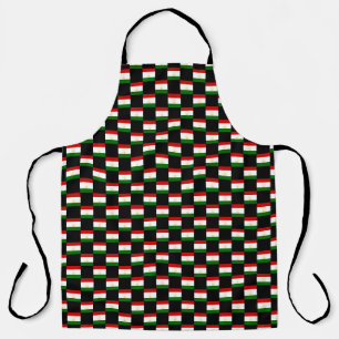 Chequered Tajikistan Flag Pattern Apron