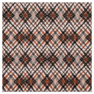 chequered tartan plaid classic black brown beige fabric