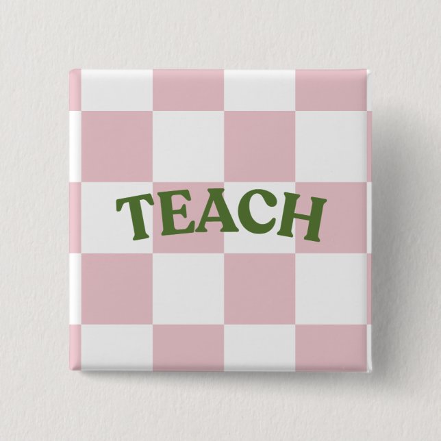 Chequered “Teach” Button (Front)